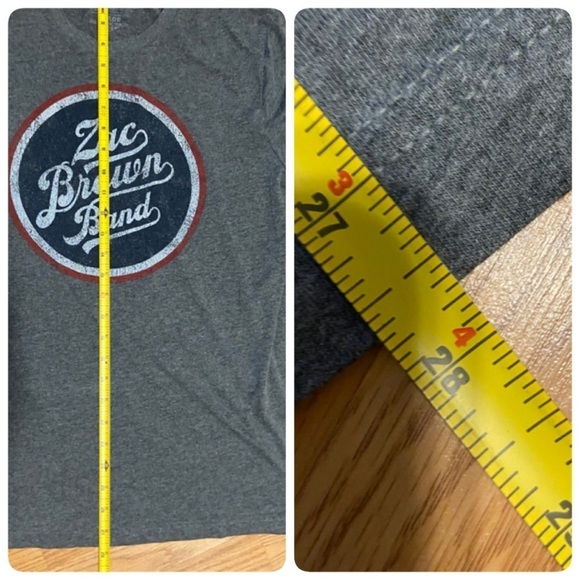 Zac Brown Band Concert TShirt Dates & Cities Sz Large - Picture 4 of 5